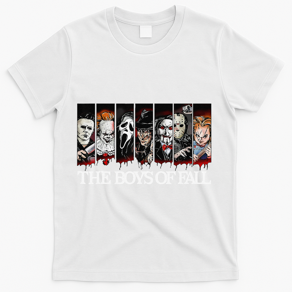 The Of Fall Vintage Scary Horror Movie Halloween Autumn T-Shirt - White