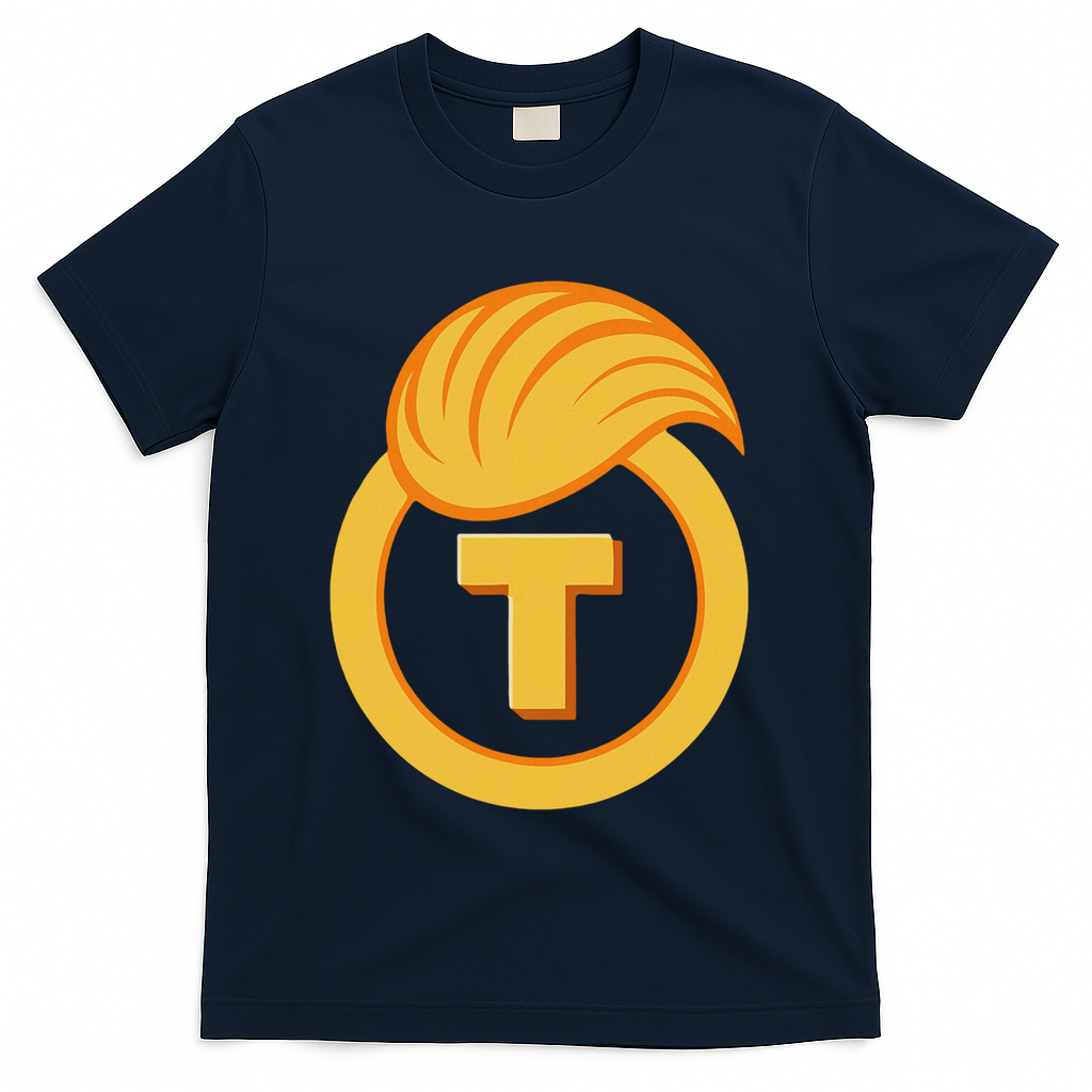 Trump Official Meme Coin Crypto President T-Shirt - Navy