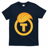 Trump Official Meme Coin Crypto President T-Shirt - Navy
