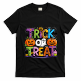 Trick Or Treat Halloween Cool Logo T-Shirt - Black