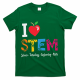 Think Outside The Box Steam Back To School Stem Teacher T-Shirt - Green