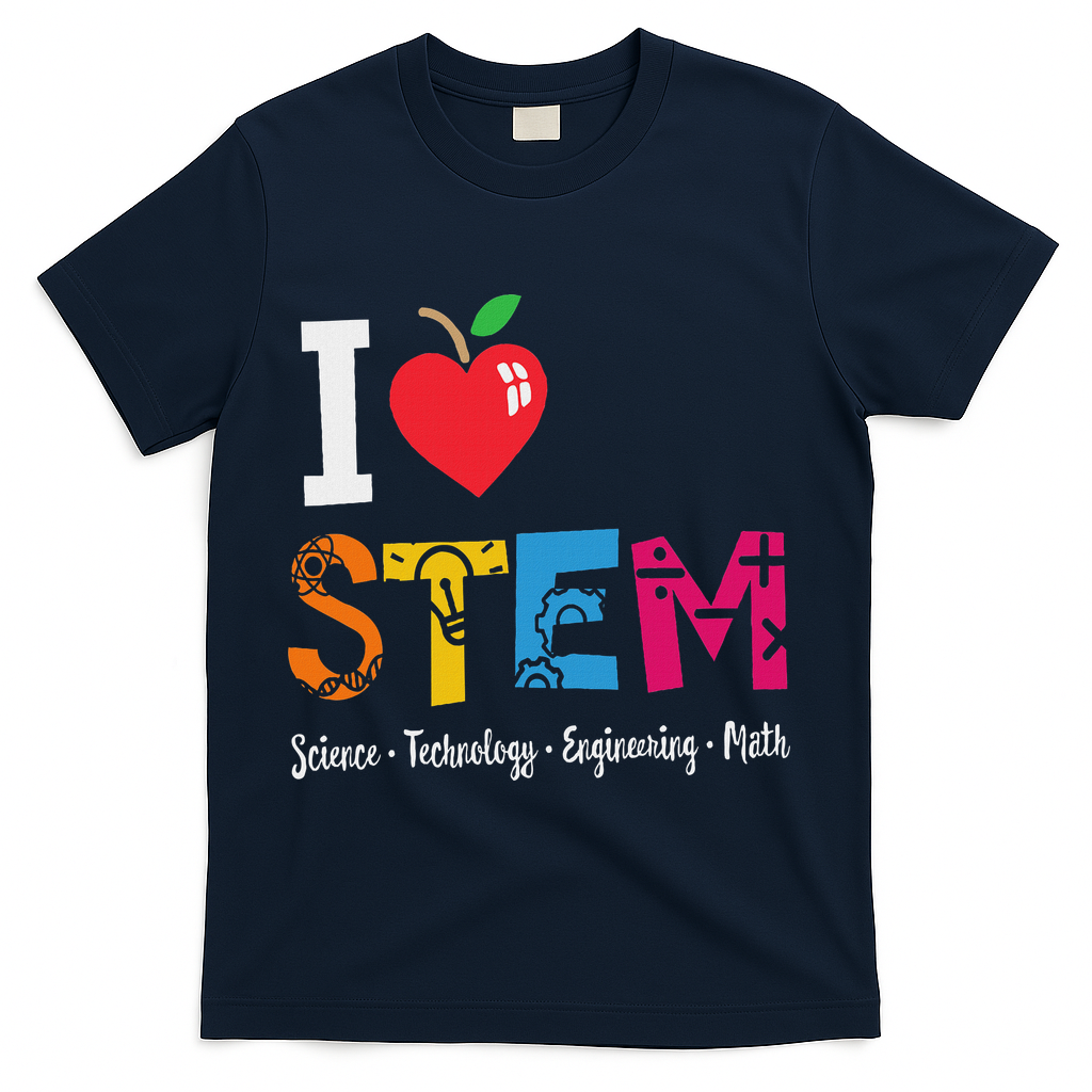 Think Outside The Box Steam Back To School Stem Teacher T-Shirt - Navy