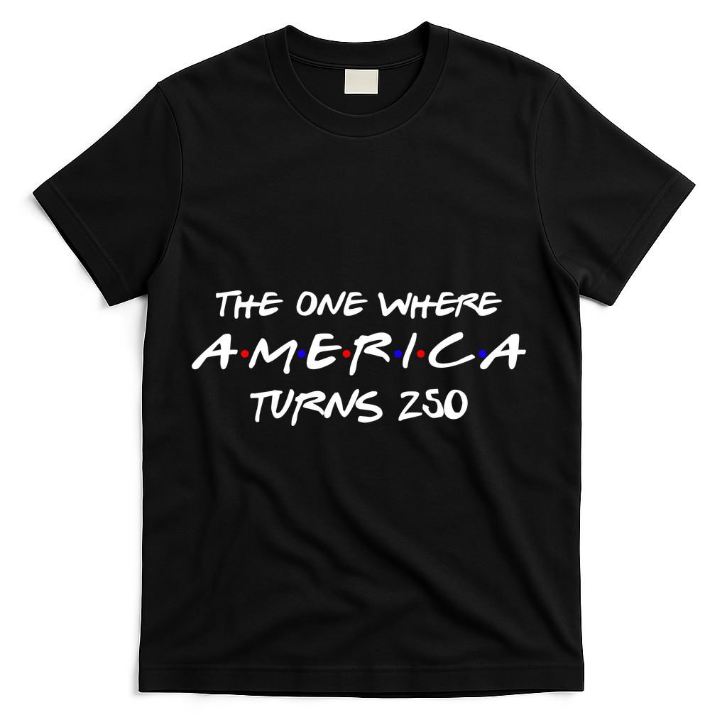 The One Where America Turns 250 Years T-Shirt - Black