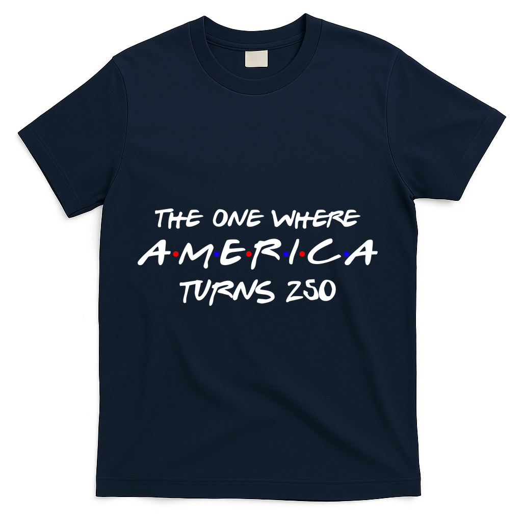 The One Where America Turns 250 Years T-Shirt - Navy