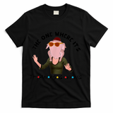 The One Where It's Thanksgiving Friends Monica Turkey Head T-Shirt - Black