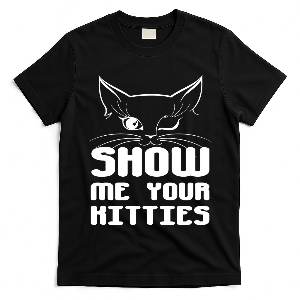 Show Me Your Kitties Funny Cat T-Shirt