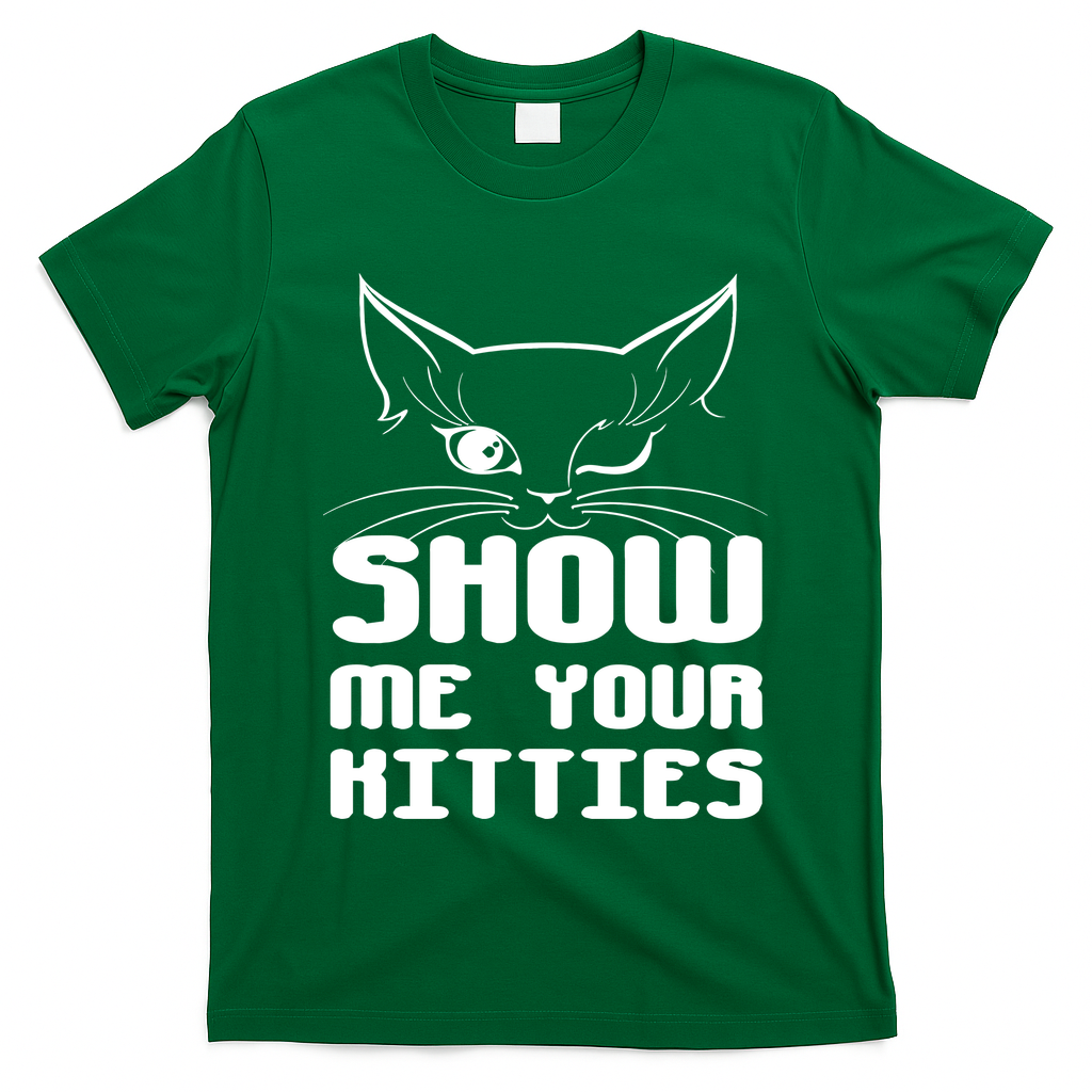Show Me Your Kitties Funny Cat T-Shirt