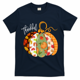 Thankful Pumpkin Fall Autumn Cute Halloween T-Shirt - Navy
