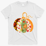 Thankful Pumpkin Fall Autumn Cute Halloween T-Shirt - White
