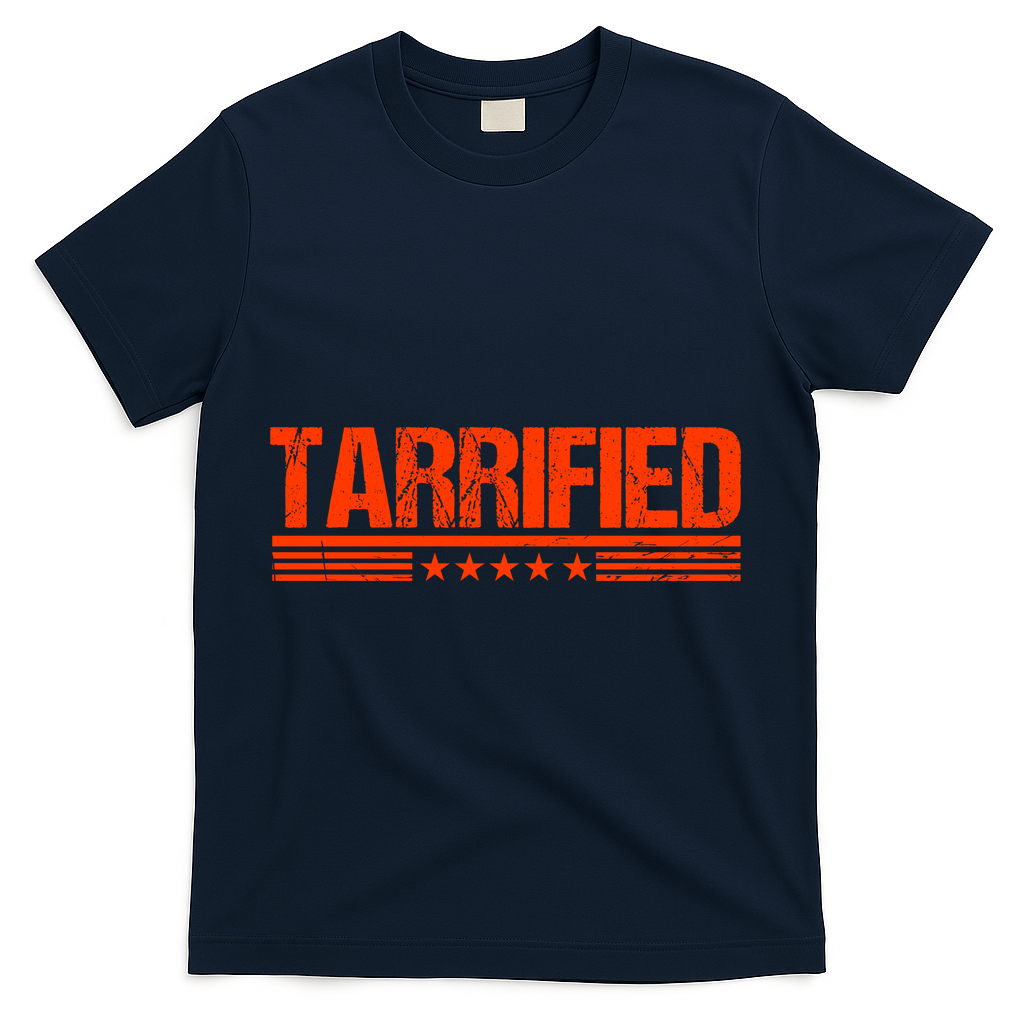 Tarrified Political Humor T-Shirt - Navy