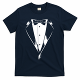 Tuxedo Party Humor Vintage Funny Tux Joke Concert Festival T-Shirt - Navy