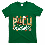 Thanksgiving Pacu Nurse Fall Autumn Leaves Stethoscope Gift T-Shirt - Green