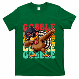 Thanksgiving Pilgrim Turkey Day Gobble T-Shirt - Green