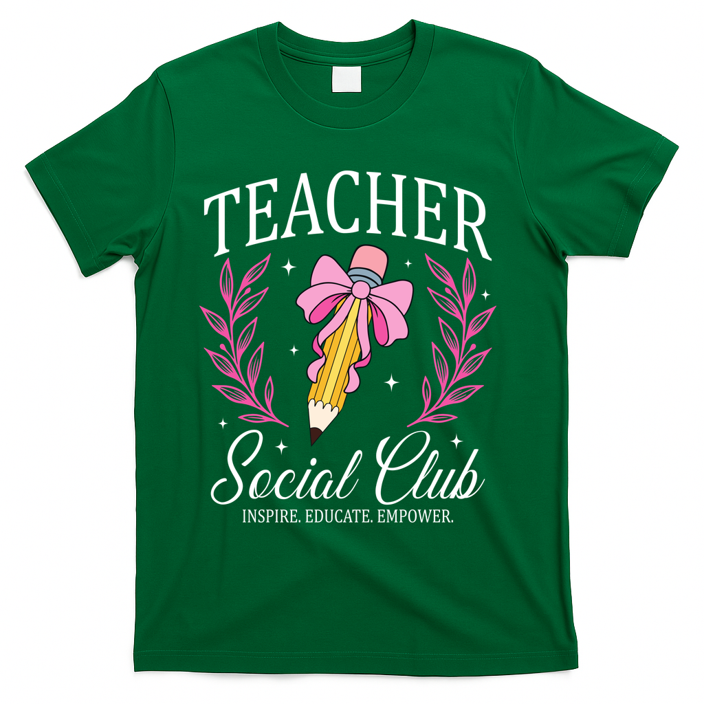 Teacher Social Club T-Shirt - Green
