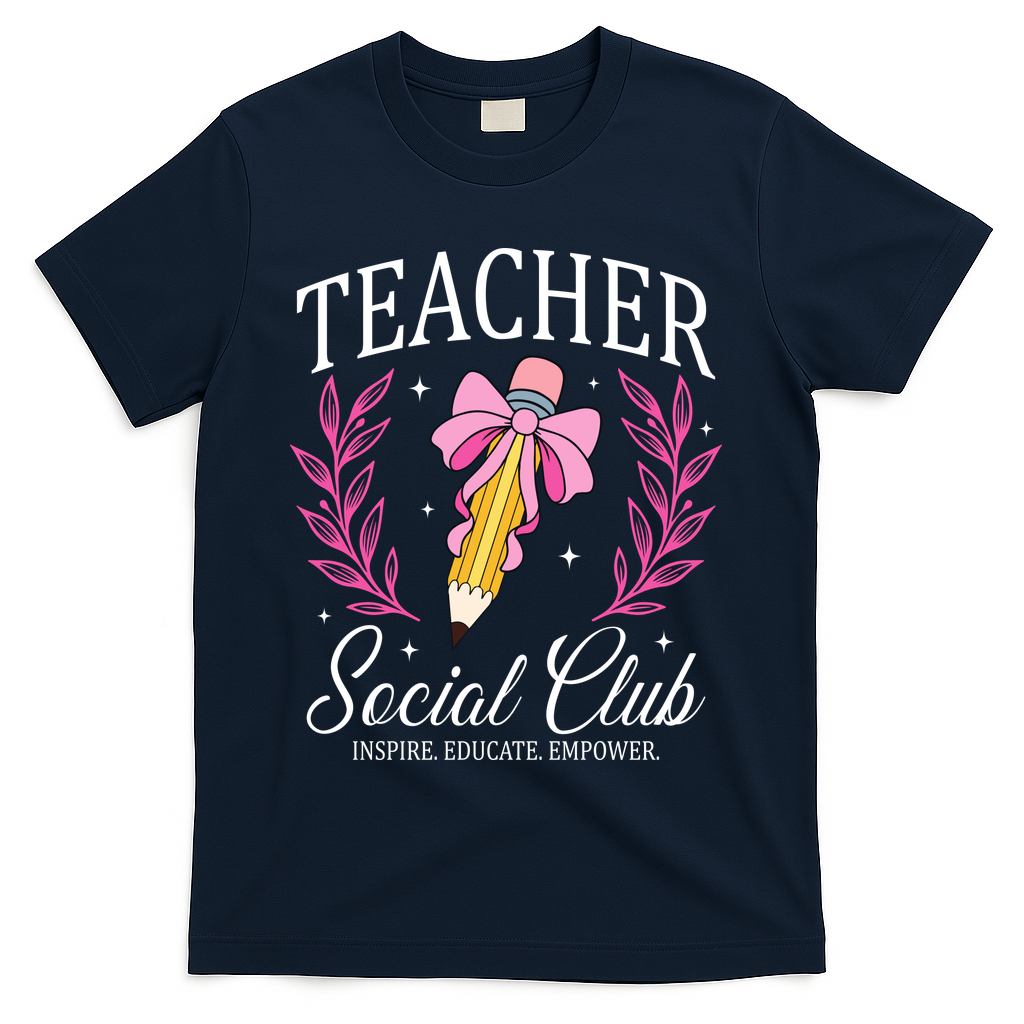 Teacher Social Club T-Shirt - Navy