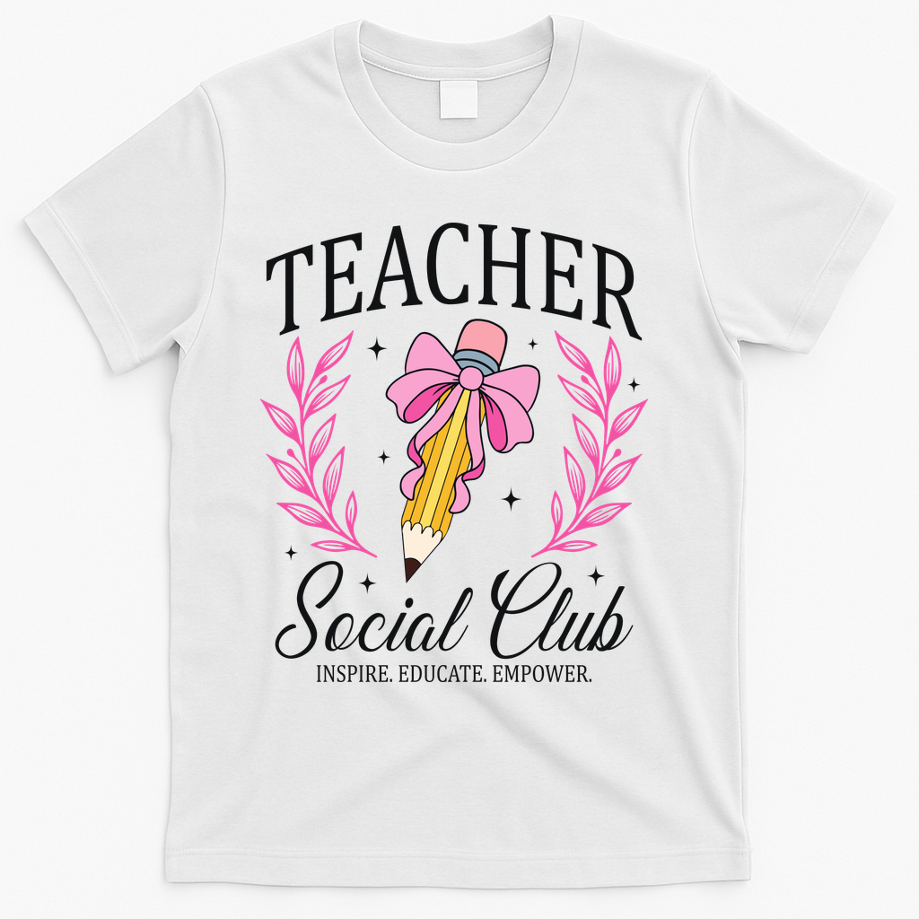 Teacher Social Club T-Shirt - White