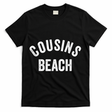 The Summer Cousins Beach I Turned Pretty College Letters T-Shirt - Black