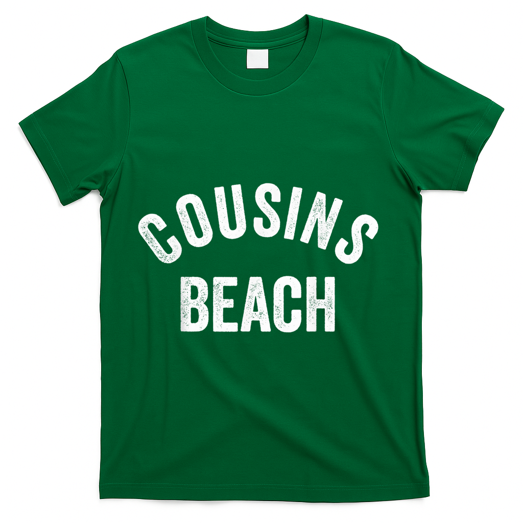 The Summer Cousins Beach I Turned Pretty College Letters T-Shirt - Green