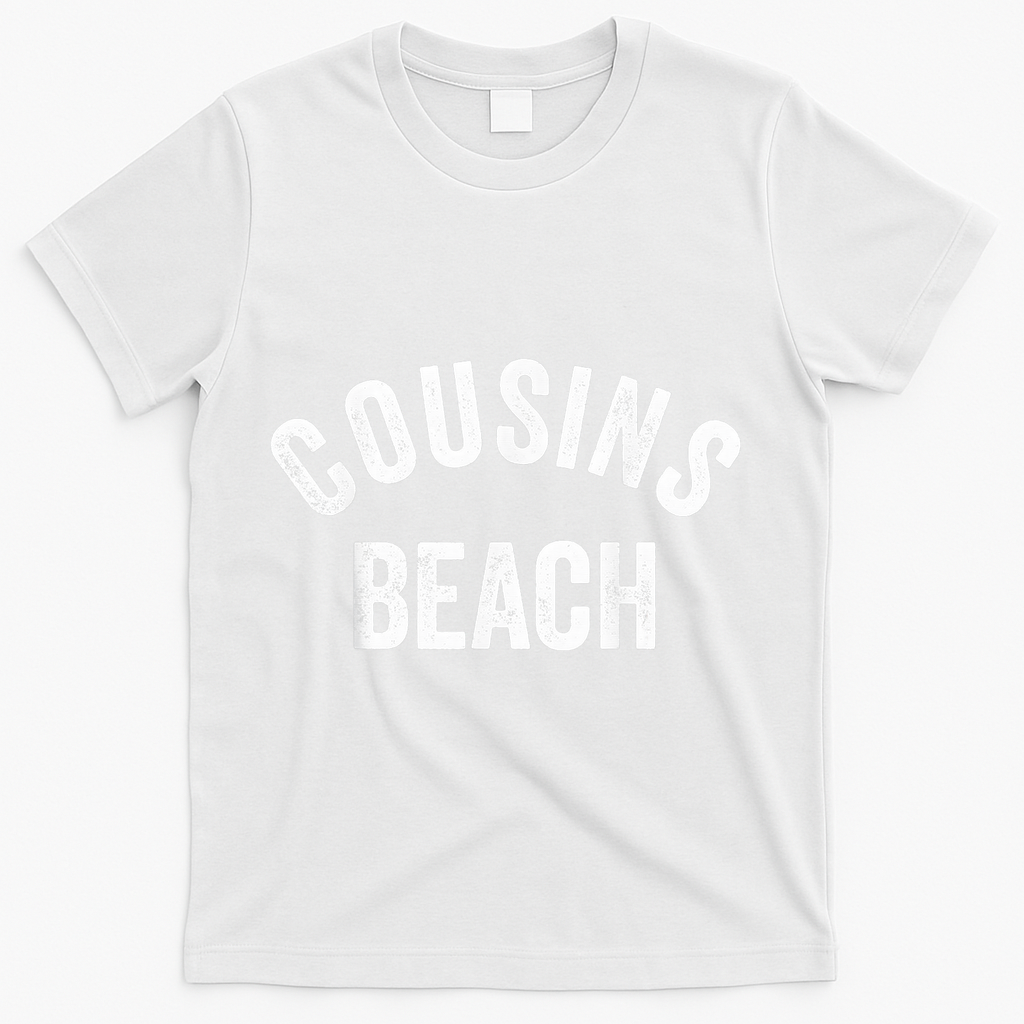 The Summer Cousins Beach I Turned Pretty College Letters T-Shirt - White