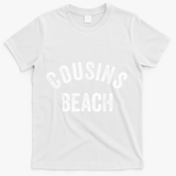 The Summer Cousins Beach I Turned Pretty College Letters T-Shirt - White
