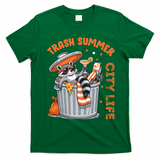 Trash Summer City Life Raccoon T-Shirt - Irish Green