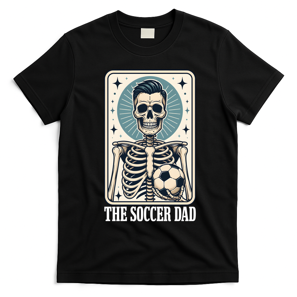 The Soccer Dad Skeleton T-Shirt - Black