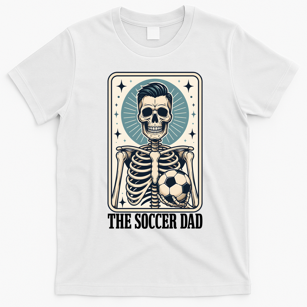 The Soccer Dad Skeleton T-Shirt - White