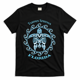 Tarpon Springs Florida Tribal Sea Turtle Summer T-Shirt - Black