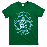 Tarpon Springs Florida Tribal Sea Turtle Summer T-Shirt - Green