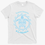 Tarpon Springs Florida Tribal Sea Turtle Summer T-Shirt - White