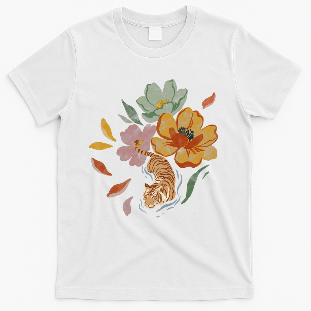 Tiger Swim Floral Serenity - White