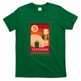 Twin Suns Retro Postage Stamp - Green