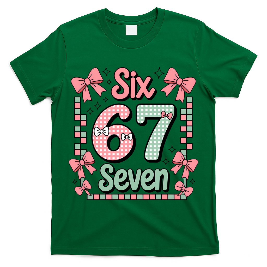Trendy Six Seven 67 Meme 6-7 Cute Funny T-Shirt