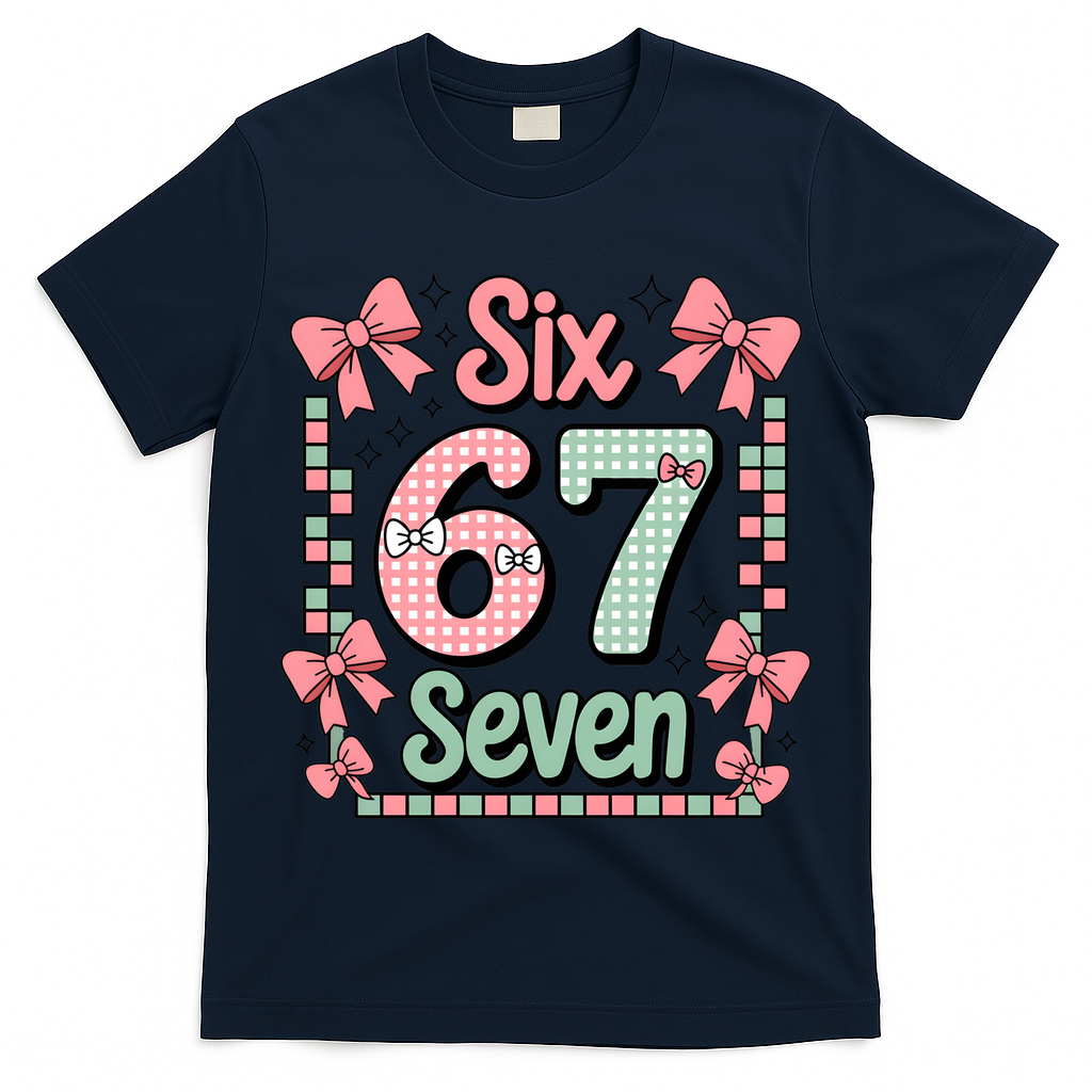 Trendy Six Seven 67 Meme 6-7 Cute Funny T-Shirt