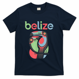 Tropical Summer Toucan Bird Colorful Belize Souvenir T-Shirt - Navy