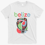 Tropical Summer Toucan Bird Colorful Belize Souvenir T-Shirt - White