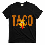 Taco Trump Always Chickens Out Funny Trendy T-Shirt - Black