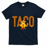 Taco Trump Always Chickens Out Funny Trendy T-Shirt - Navy