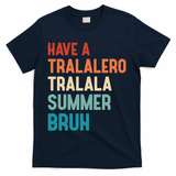 Tralalero Tralala Brainrot Teacher Last Day Of School T-Shirt - Navy