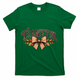 Thanksgiving Thankful Bowtie T-Shirt - Green