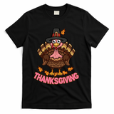 Thanksgiving Turkey Cute Holiday T-Shirt - Black