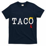 Taco Trump Donald Hair Tie Logo Funny Trending T-Shirt - Navy