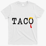 Taco Trump Donald Hair Tie Logo Funny Trending T-Shirt - White
