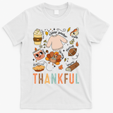 Thanksgiving Turkey Fall Thankful Graphic FamilywomenS T-Shirt - White
