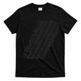 Tire Track Funny Halloween T-Shirt - Black