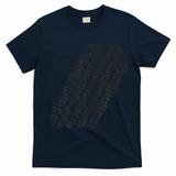 Tire Track Funny Halloween T-Shirt - Navy Blue