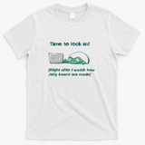 Time to lock in frog - White