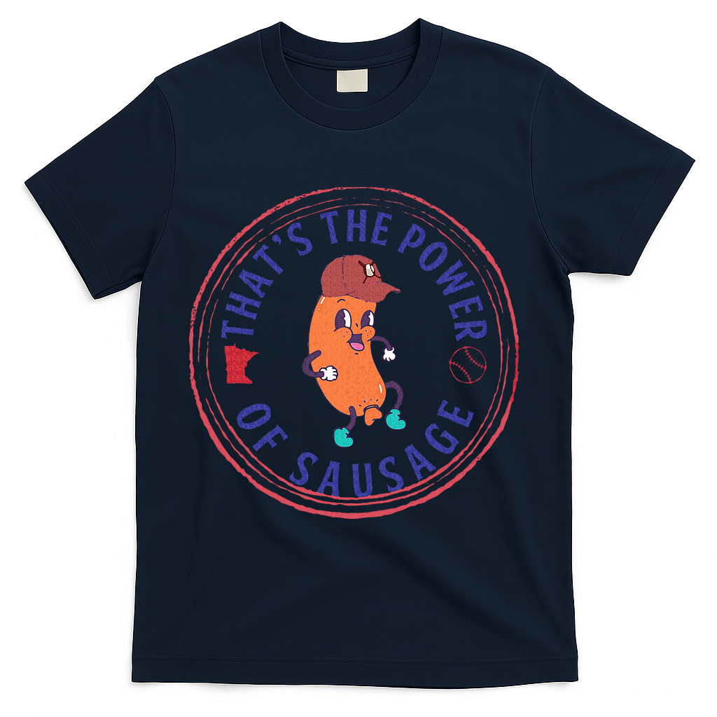 ThatS The Power Of Sausage Summer Sausage T-Shirt - Navy