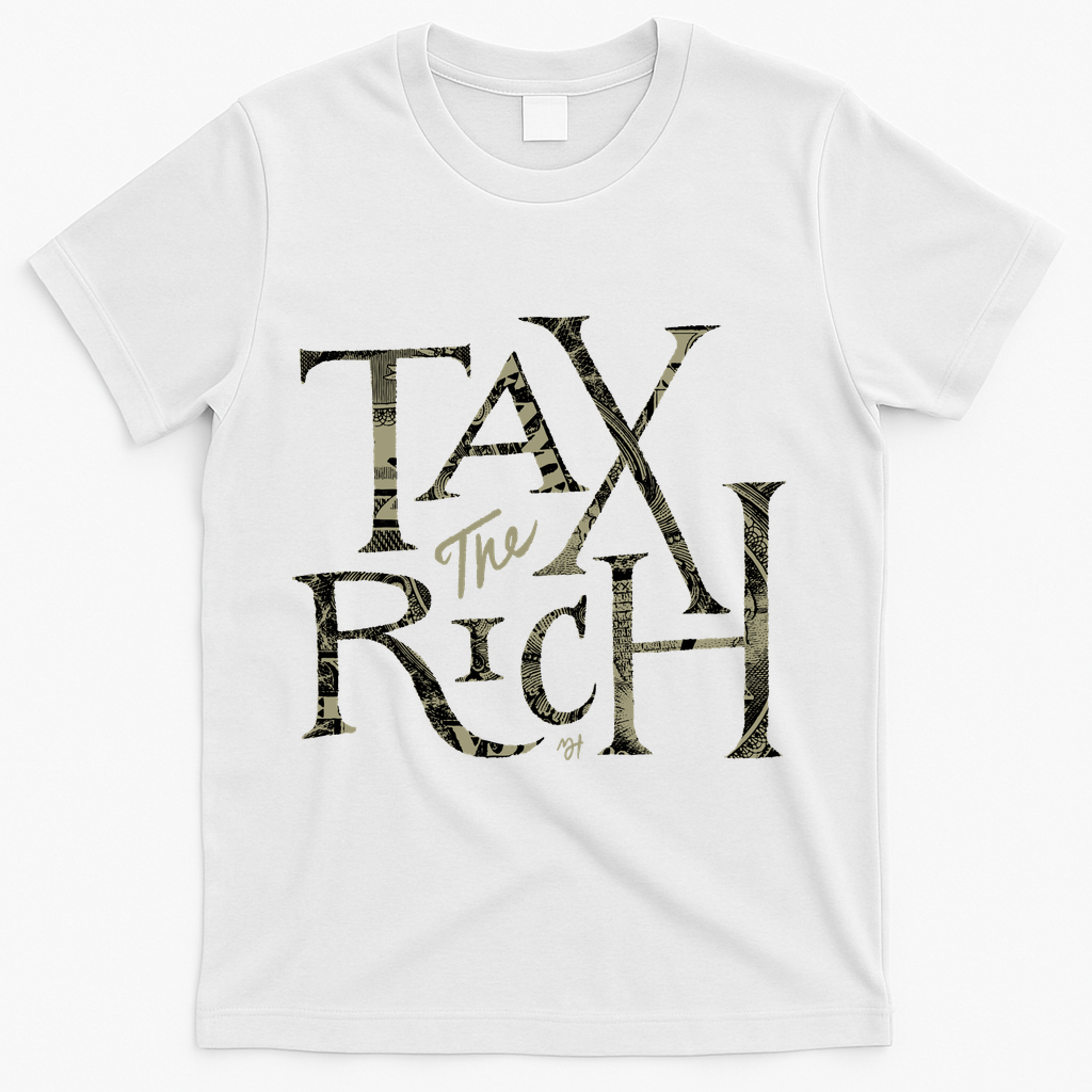 TAX the RICH - White