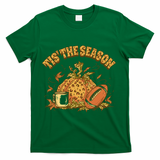 Tis The Season Football Pumpkin T-Shirt - Green